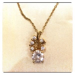 Faux diamond pendant